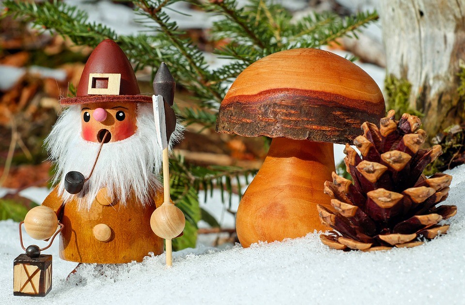 Houten bloembak